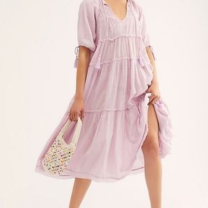 Free People Celestial Skies Midi Dress in Lilac